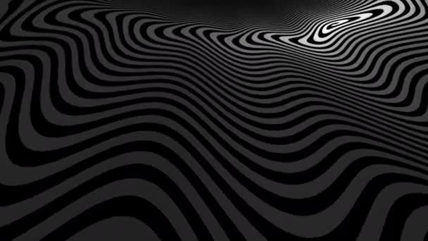 Przenoszenie tkaniny z projekcyjnym spiralnym hipnotycznym wzorem — Wideo stockowe