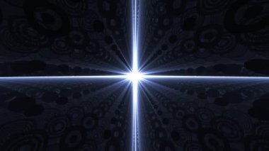 Derin Haç Işık Kutsal Ölüm Konsepti