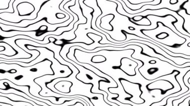 Hareketli Sıvı Yüzeyinin Sıvı İçeriği Soyut Çizgileri