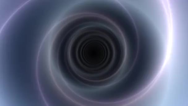 Kosmiczna dziura tunelu spadająca z tunelu warp. — Wideo stockowe
