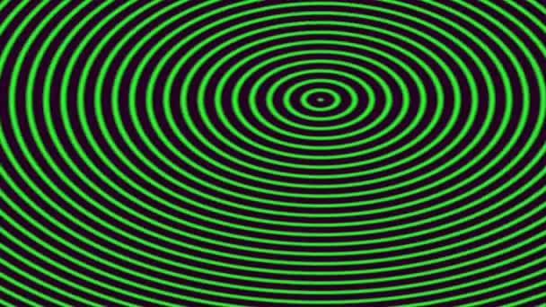 Warm Concentric Circles Zoom Out — Stock Video