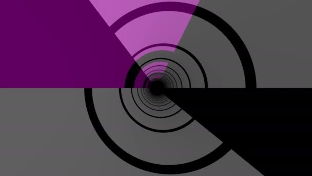 隧道掩蔽仍然与相反的旋转平衡力竞争 — 图库视频影像