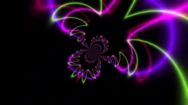 Laserová světla Twister lehké nitě skládací nad prohlížečem — Stock video