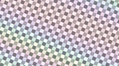 Checkerboard Çekme Yumuşak Gökkuşağı Renkleri