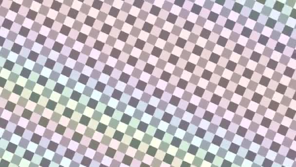 Checkerboard Pullback Soft Rainbow Colores — Vídeo de stock