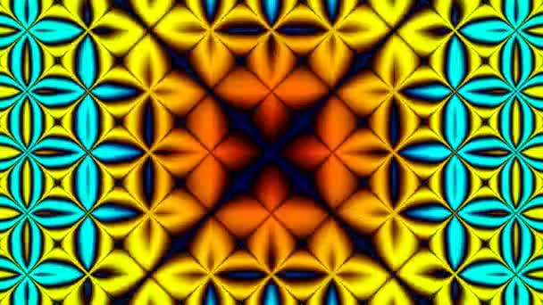 Difusión de calor Dynamics Grid of Funky Interesting Squares — Vídeo de stock