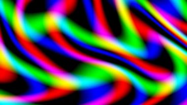 Kırmızı Yeşil ve Mavi Rgb Dalgaları Kütlesi