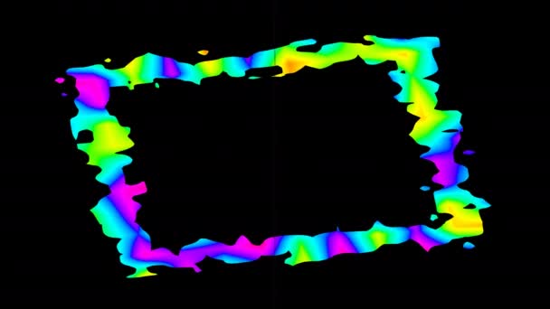 Mapa ciepła Prostokąt do Rhombus Rotating Frame Mapa ciepła — Wideo stockowe