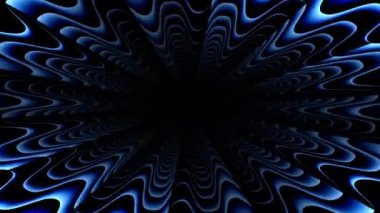 Koyu Arkaplan Odak Alanında Mavi Çarpık Halkalar