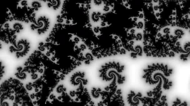 Zoomare sui bordi di un frattale di Mandelbrot ma con scala finita — Video Stock