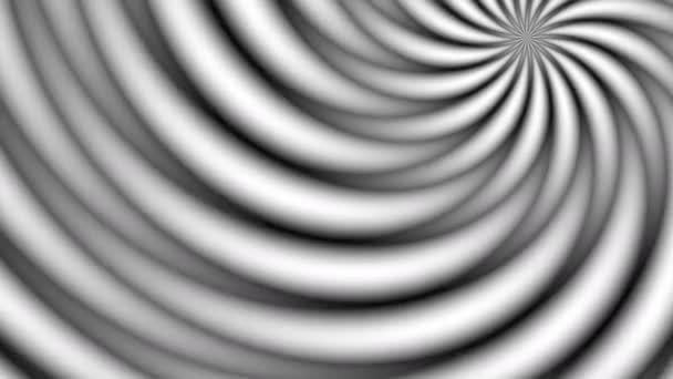 Studsande Spinning Spiral Mask av komplexa celler — Stockvideo