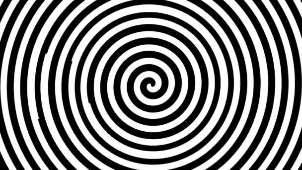 Zooming Hypnotic Spinner Crescendo em anéis concêntricos — Vídeo de Stock