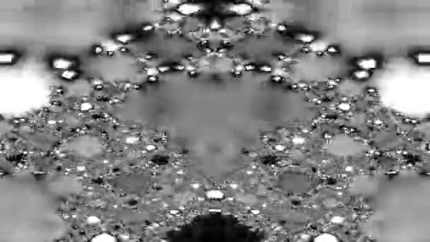Groeiende gespiegelde fractal masker — Stockvideo