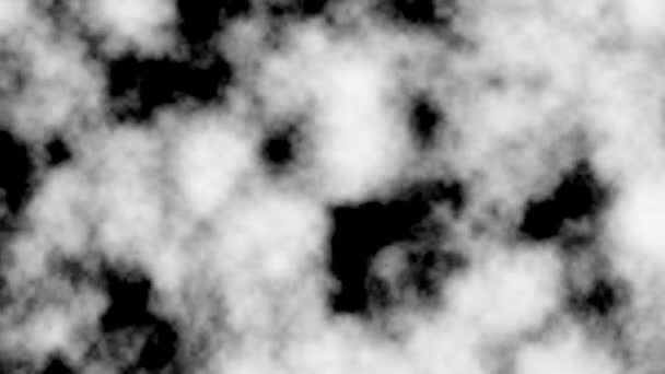 Textura de movimiento Nubes volumétricas 2d — Vídeo de stock