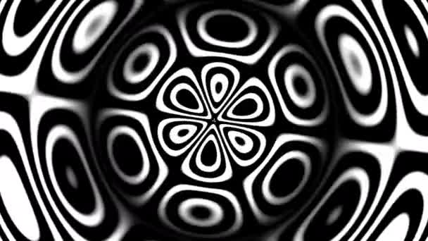 Zoom in op een kaleidoscopisch matte masker Hexagon patroon — Stockvideo