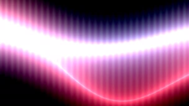 Κούνα μια ταλαντευόμενη κορδέλα από λαμπερό θερμό φως — Αρχείο Βίντεο