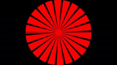 Radidial Circle Reveal Spokes Canlandırması