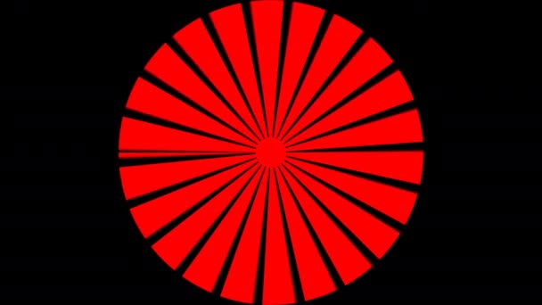 Cercle radial Révéler Rayons Animation — Video