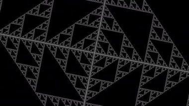 Sierpiski 'yi yaratan Hücresel Otomatlar