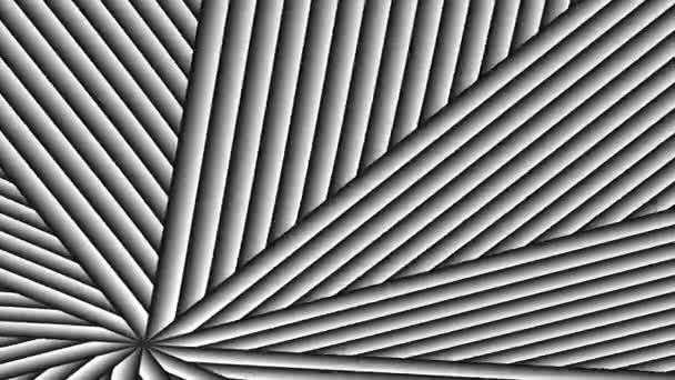 Rörliga rakbladsvassa blad eller fransar talade av grå linjer — Stockvideo