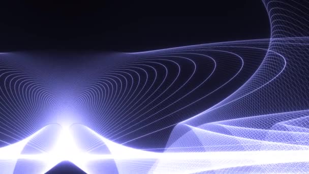 Espejo láser luz espectáculo patrón malla abstracto — Vídeos de Stock