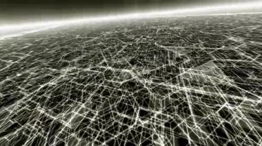 Soyut İletişim Gezegeni Yüzey Elektriksel Izgara Ağı