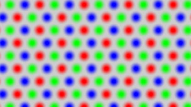 Tft Screen Hd概念的红、绿、蓝光格栅 — 图库视频影像