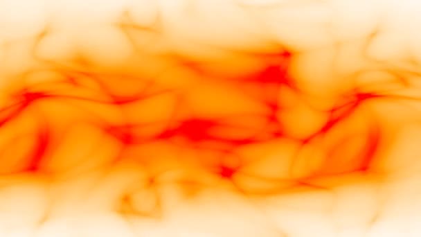 热暖气混合液体烟红色脉动波纹效应 — 图库视频影像