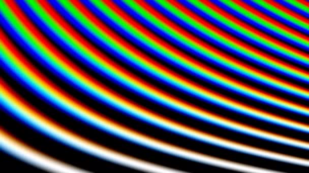 RGB Led Screen Tft barvy komprimující tvar černobílé demonstrování — Stock video