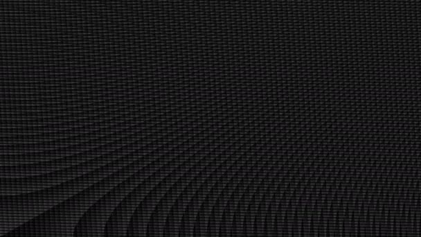 Efekt uhlíkových vláken pohybující se rostoucí technická mřížka černé textury — Stock video