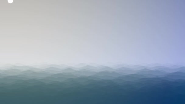 Morbido delicato astratto oceano superficie acqua Horizon — Video Stock