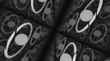 Solid Madde Maskesinde Sıralanmış Atomların Soyut Temsili