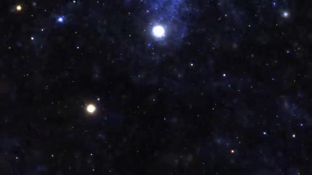 Πετώντας γύρω από γαλαξιακό φυτώριο Star που αποτελούν περιοχή Αφηρημένη — Αρχείο Βίντεο