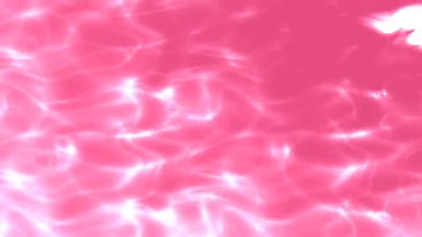 Roze vloeibare rimpels Water natte ondergrond — Stockvideo