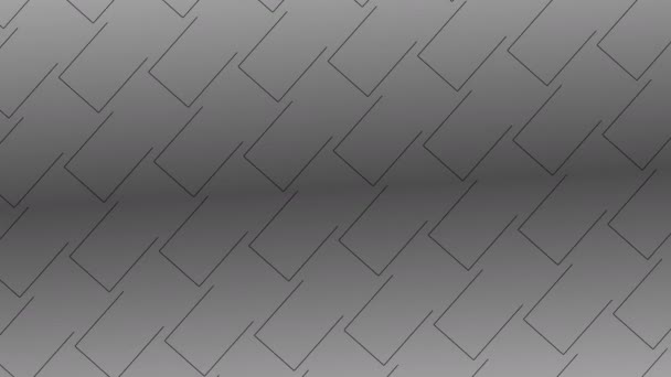 Tegel och linjer Morphing ändra in i rakt diagonala parallella linjer — Stockvideo