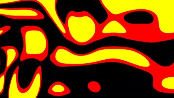 Heiße warme rote gelbe schwarze Kompressionsmaske — Stockvideo