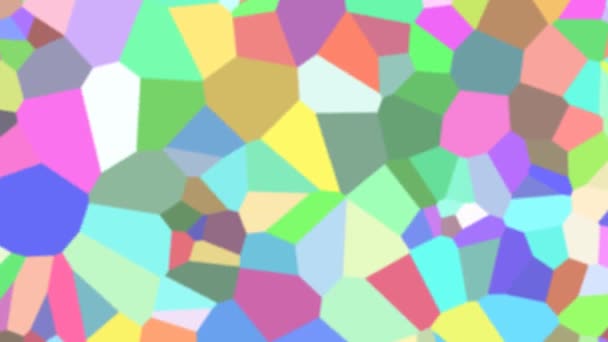 Lofi Low Resolution Voronoi Mask Shapes Cells — Stock Video