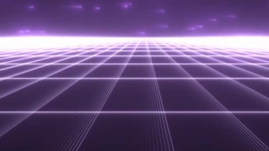 Retro Efekt 80 'lerin Crt Platformu Tekno Eylem Filmi Arkaplanı