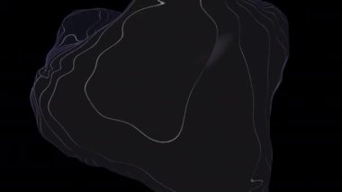 Düzensiz Amofrous Blob Maskesi Konferans Çizgileri Birleştiriliyor