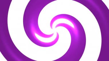 Mor Beyaz Sarmal Saat Yönünde Dönüyor Çabuk