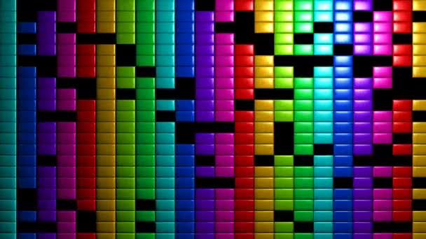 Alleyway Breakout Arkanoid estilo blocos de construção fundo — Vídeo de Stock