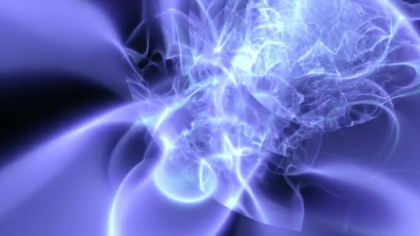 Balles d'énergie électrique flottant dans l'espace cosmique cosmique — Video