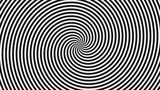 Pokřivená hypnotická hypnotická maska s dvojitou vrstvou — Stock video