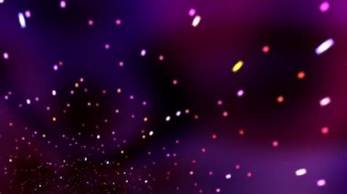 Yıldızlardan oluşan bir Nebula bulutsusu içinde Uçan Uzay Işığı FTI