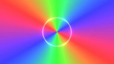 Çift Gökkuşağı Radyasyon Gradyanı Işık Halkası ile Dönen Dönme