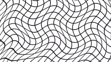 Kıvrımlı Bükülme Çizgileri Maskesi Izgarası