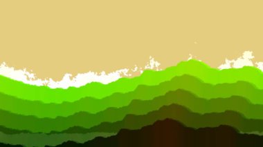 Soyut Parallax Arazisi Tarlaları Geçiş Tepeleri