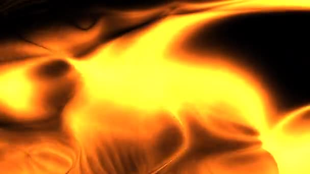 Brûlant le feu vivant Flammes liquides chaudes — Video