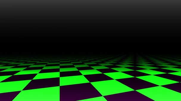 Plataforma Verde 3d Rot View Verificações de fundo plano de escuridão — Vídeo de Stock