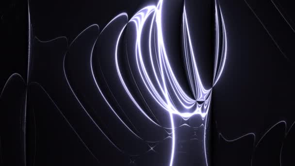 Licht vervormd door vloeibare lenzen die licht geven — Stockvideo